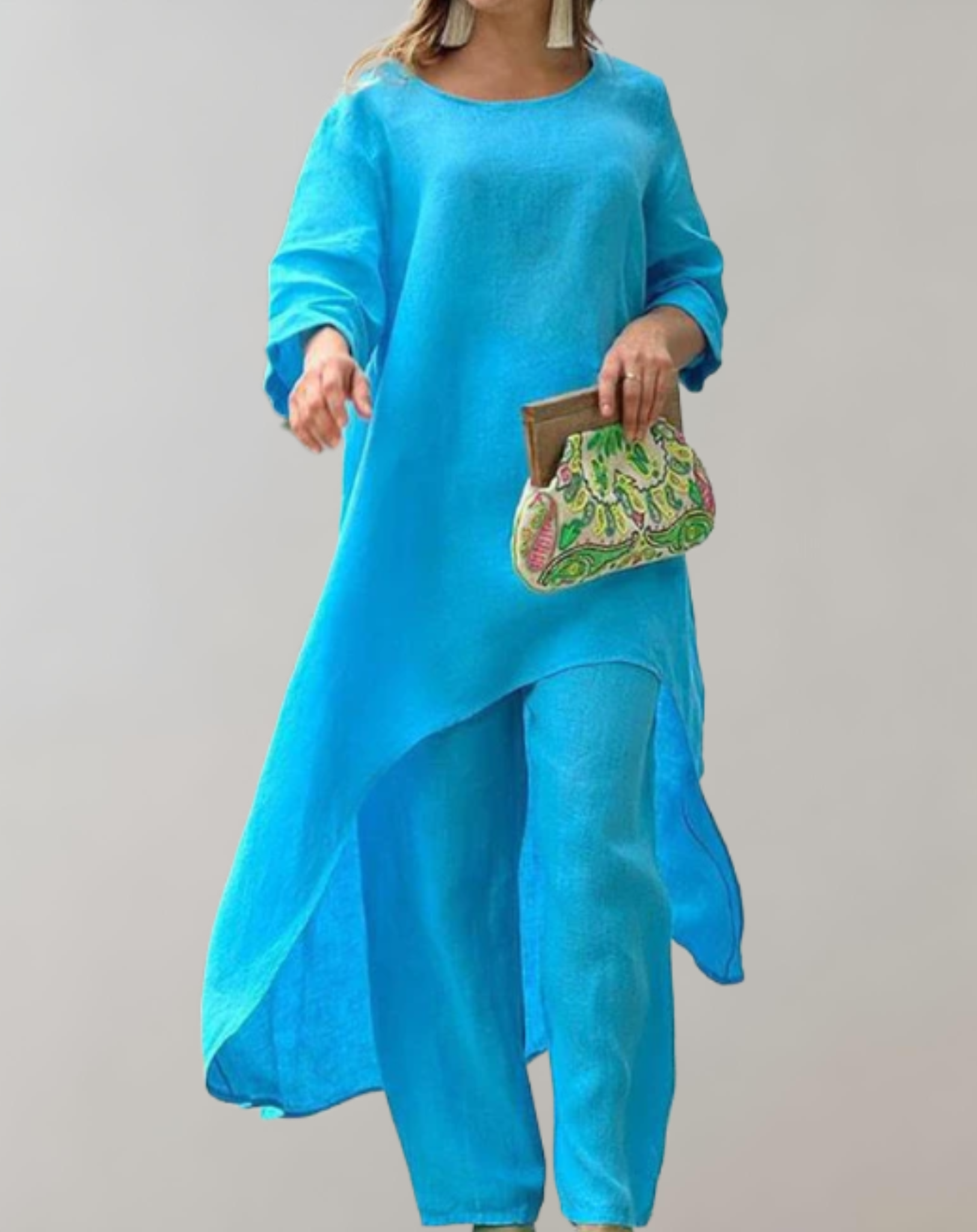 Variant image for Tvådelat Set Dam Tidlös Design Hållbart Material-11