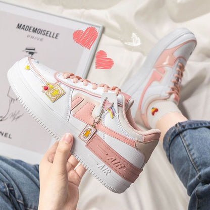 Kvinnors Sneakers Trendig Design Lätt Andningsbart Material-1