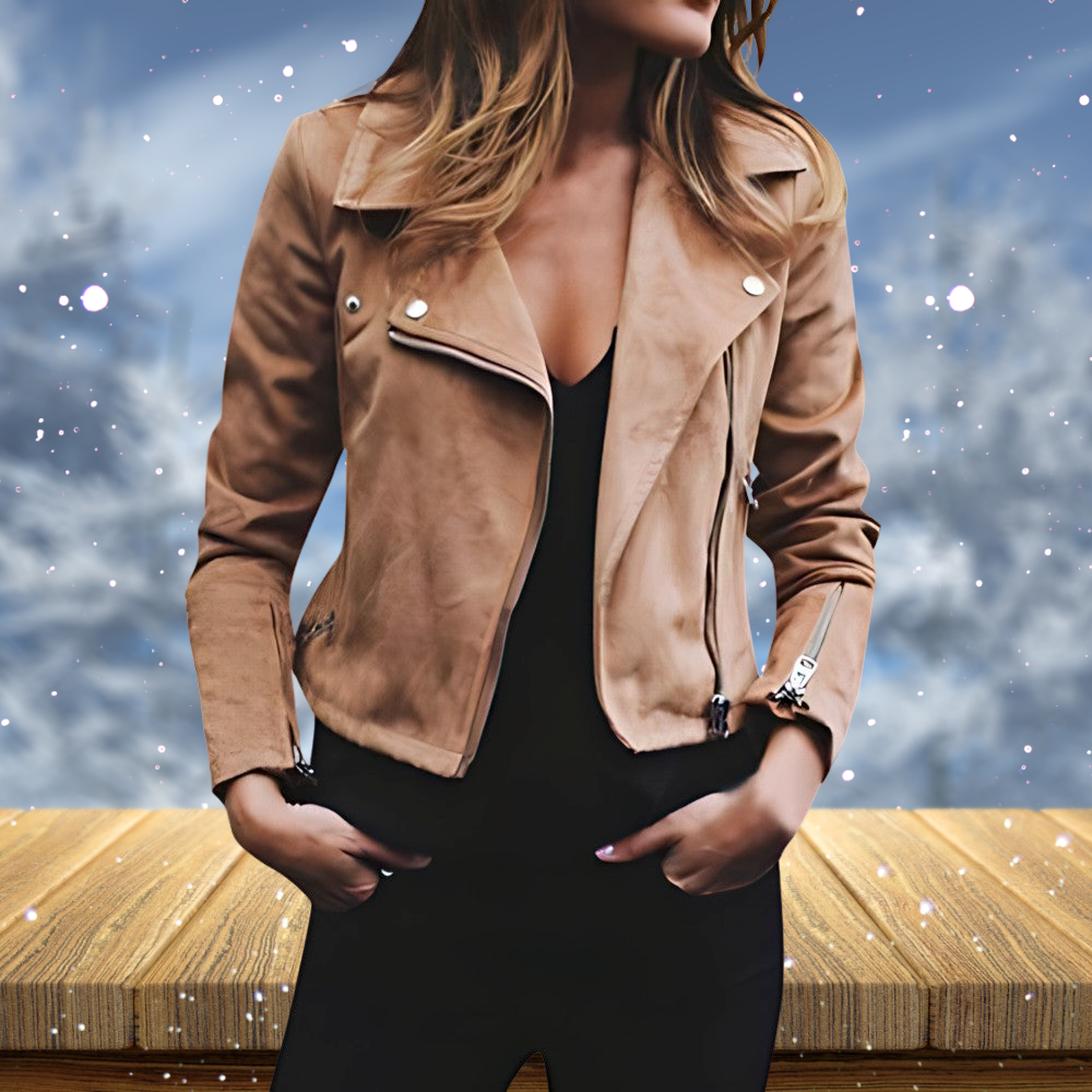 Variant image for Dam Kortjacka Motorcykelstil Lätt Material-1