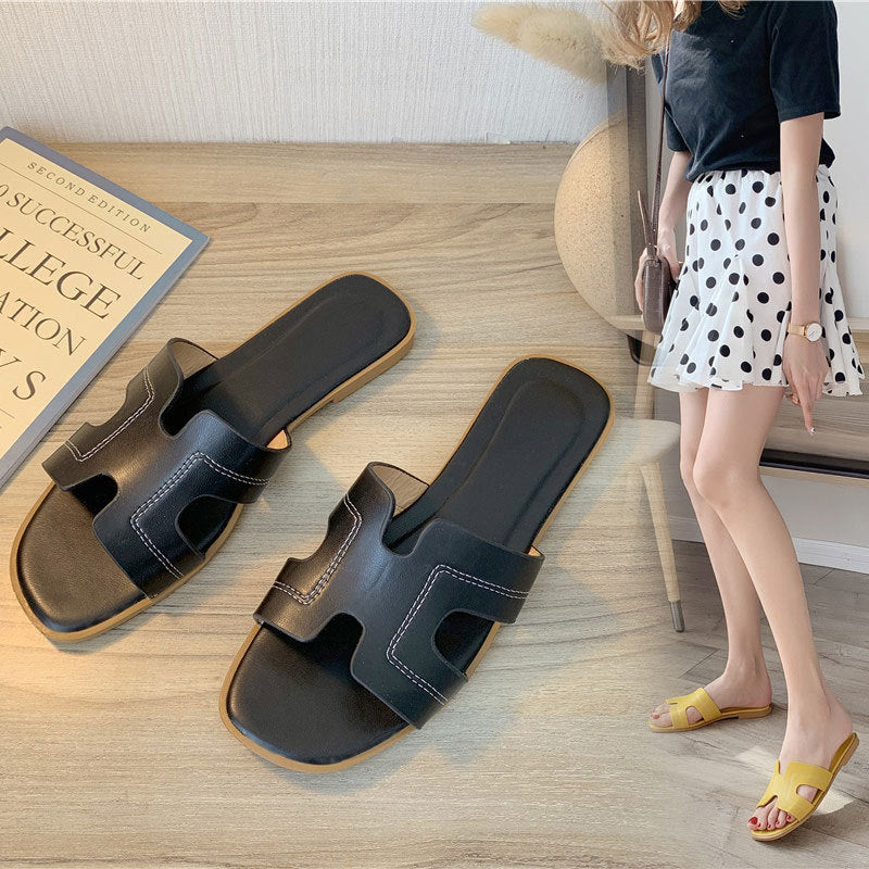 Dam Sandaler PU-Läder Flax Sula Komfortabelt Design-5