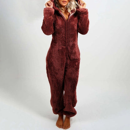 Kvinnors Pyjamas Avslappnad Onesie Mjuk Material-3