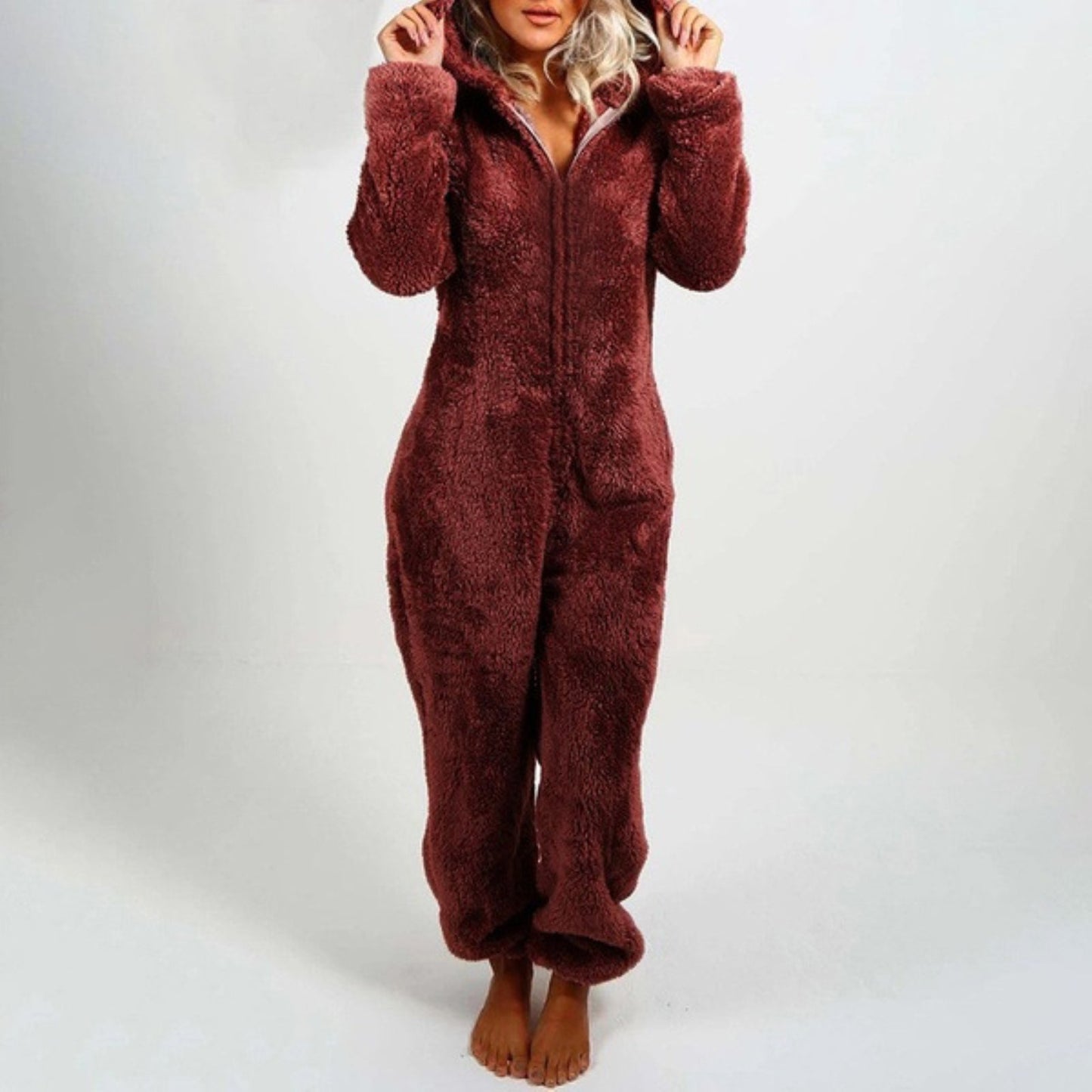 Variant image for Kvinnors Pyjamas Avslappnad Onesie Mjuk Material-13