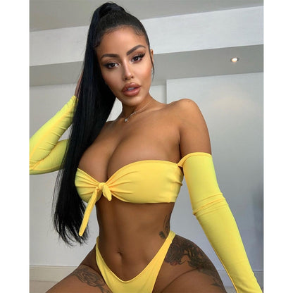 Dam Bikini Set Axelfri Polyester Spandex-5