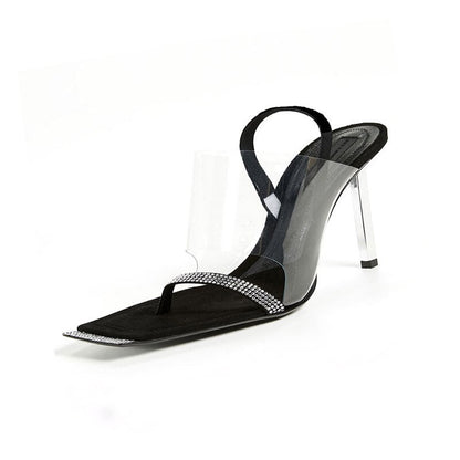 Dam Gladiatorsandaler Höga Klackar PVC och Gummi-1