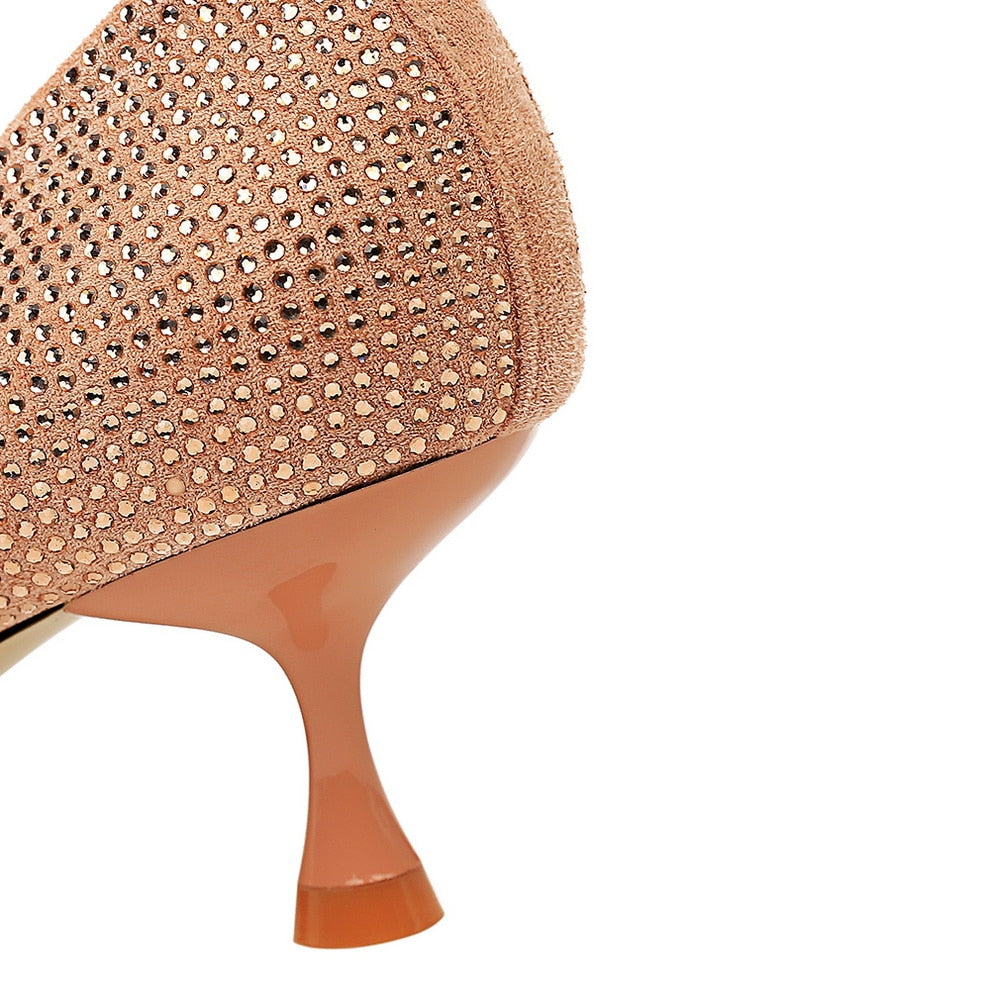 Kvinnors Högklackade Skor Mesh Spikade 5-8 cm Klack-6