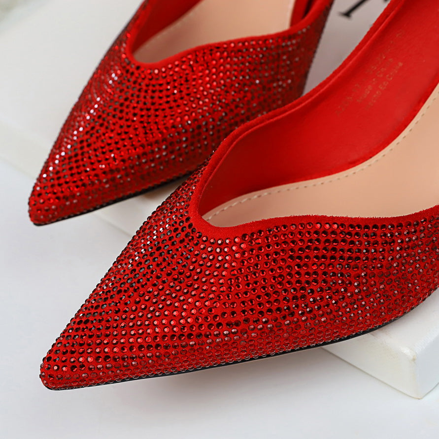 Kvinnors Högklackade Skor Mesh Spikade 5-8 cm Klack-4