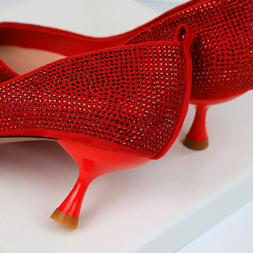 Kvinnors Högklackade Skor Mesh Spikade 5-8 cm Klack-5