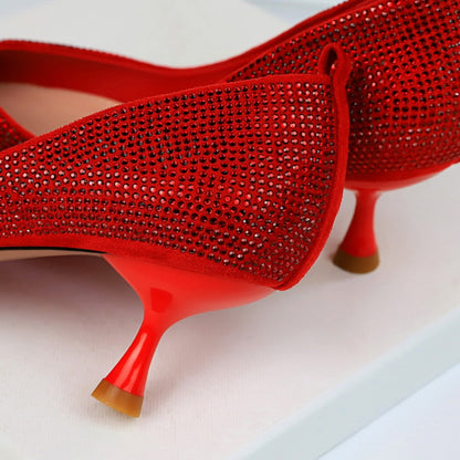 Kvinnors Högklackade Skor Mesh Spikade 5-8 cm Klack-5