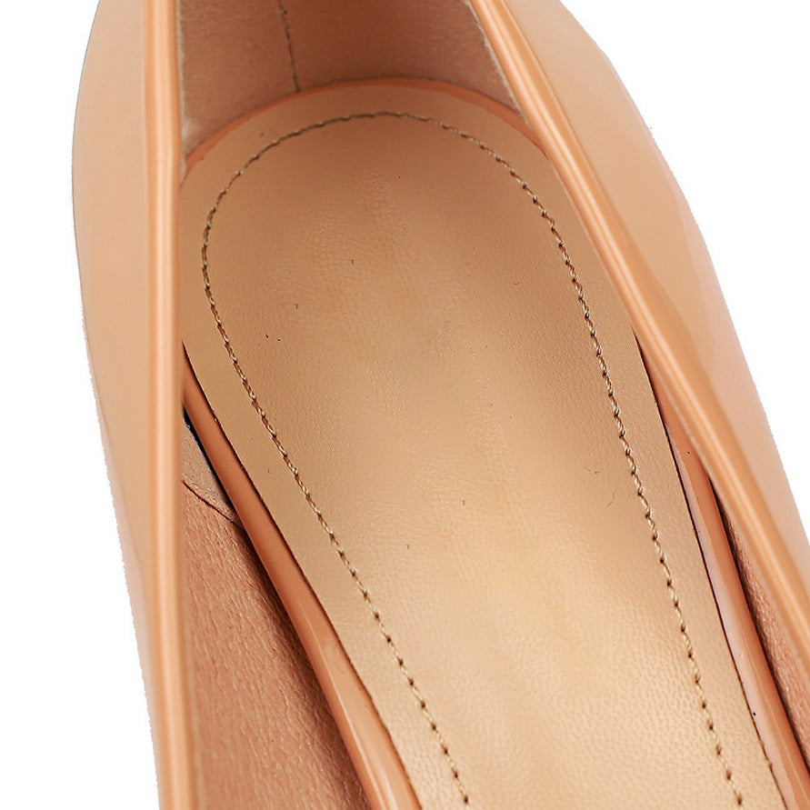 Dam Stilettpumps Spetsig Tå PU-läder Hög Klack-6