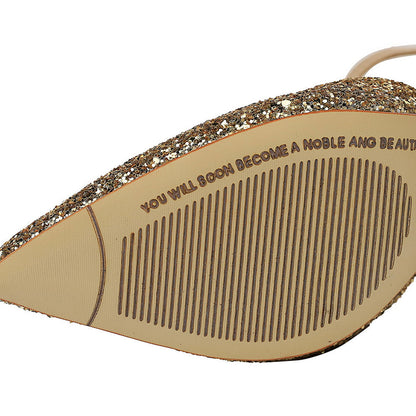 Dam Sandaler Ankel Wraps Fyrkantig Klack PU 8 cm-5