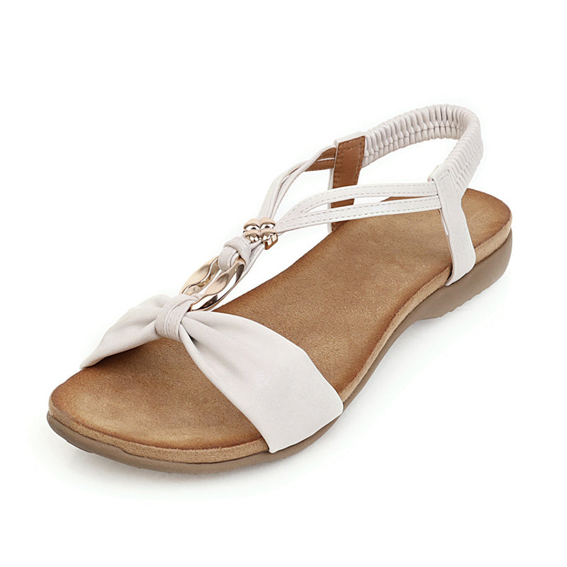 Variant image for Dam Sandaler Platta Slingdesign PU-Läder med Metallaccent-3