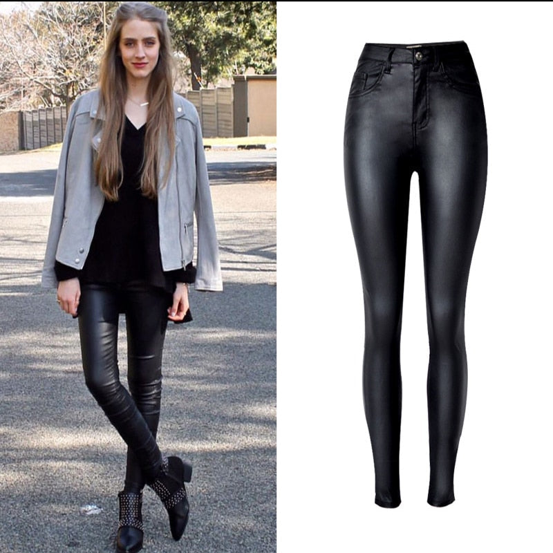 Dam Jeans med Hög Midja Polyester och Bomull-5