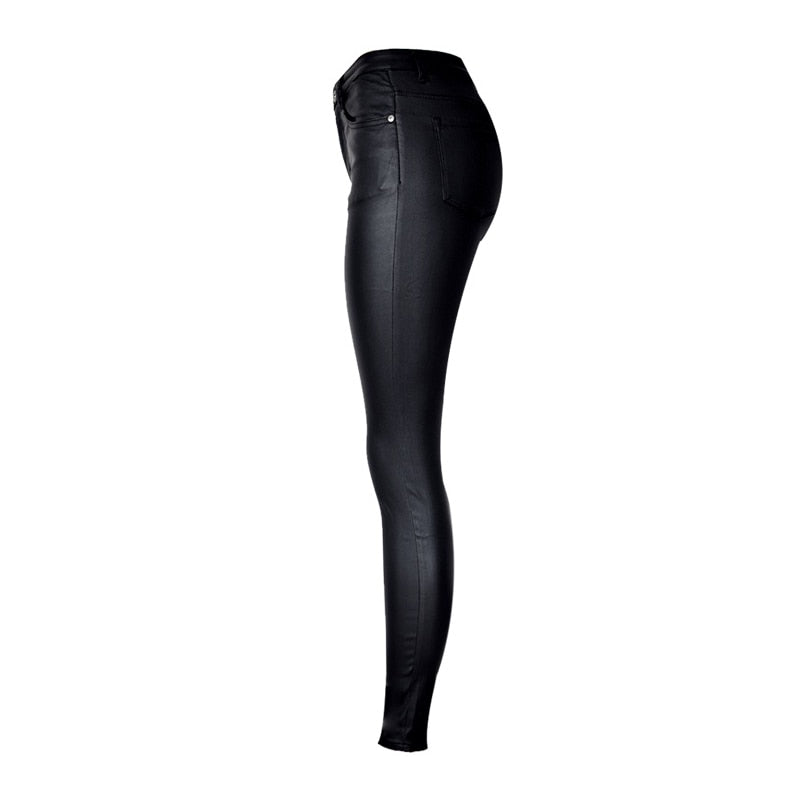 Dam Jeans med Hög Midja Polyester och Bomull-3
