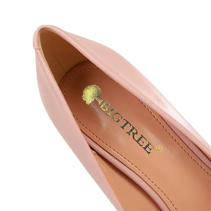 Klassiska Dam Stilettklackar 8 cm Klack av PU och Gummi – Eleganta Pumpar för Kontor och Fest 4