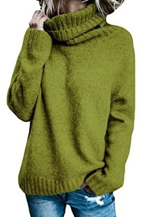Variant image for Dam Turtleneck Tröja Avslappnad Bomull Polyester-4