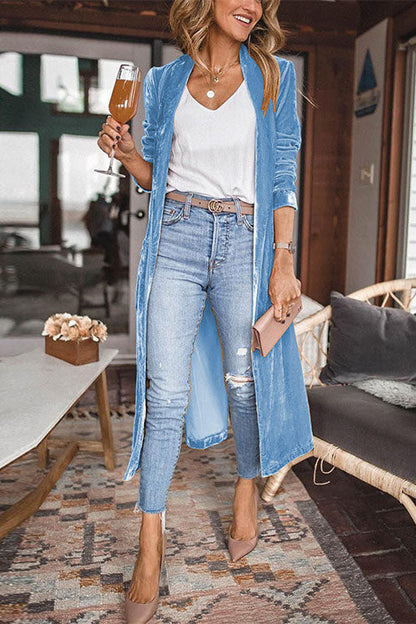 Variant image for Dam Kappa Öppen Front Långärmad Högkvalitativt Tyg-9