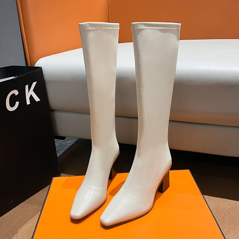 Damstövlar Blockklack Eco Leather-2