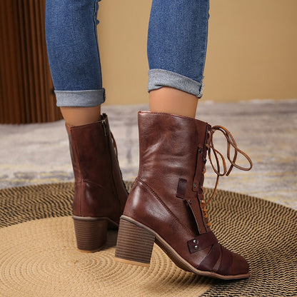 Dam Ankelstövlar Spetsig Fotform Eco Leather-6