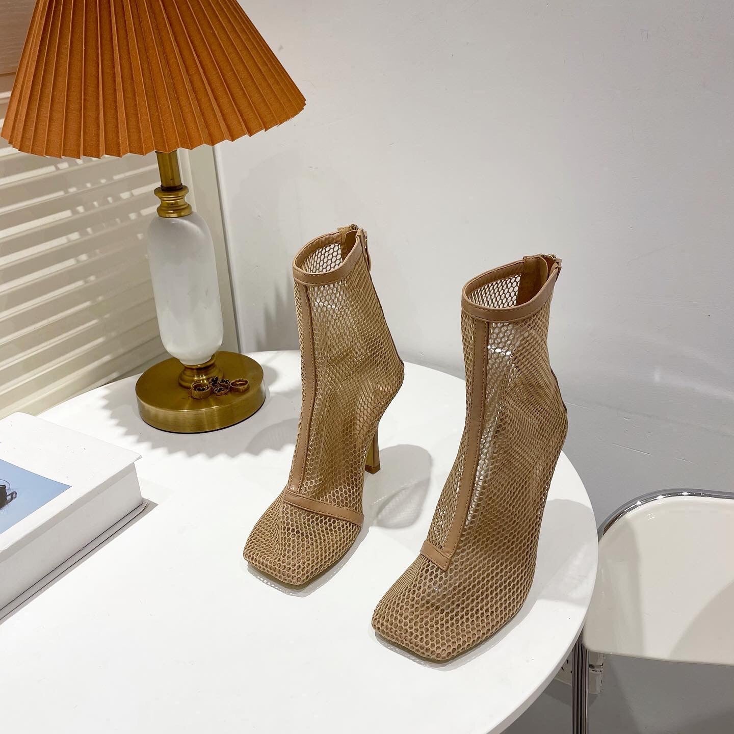 Variant image for Dam Ankelstövlar i Mesh med Dragkedja PU-2