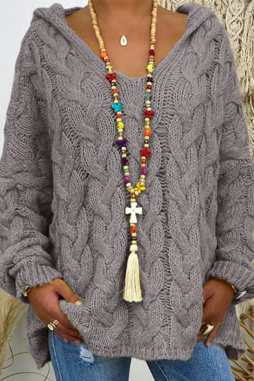 Variant image for Dam Lång Hoodie V-ringning Bomull Polyester-17