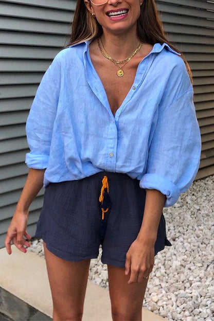 Variant image for Dam Skjorta Långärmad Trendig Design i Bomull och Polyester-1