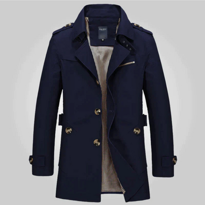 Herr Trenchrock Klassisk Design Vattenavvisande Material-2