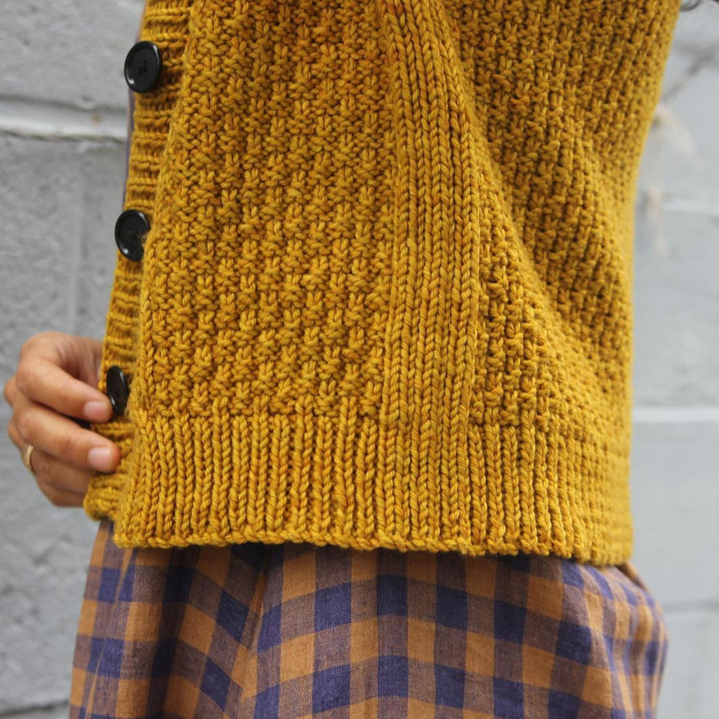 Dam Tröja Monokrom Bomull Amber Gul 5