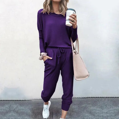 Dam Loungewear Set Bekväm Design Högkvalitativt Material 16