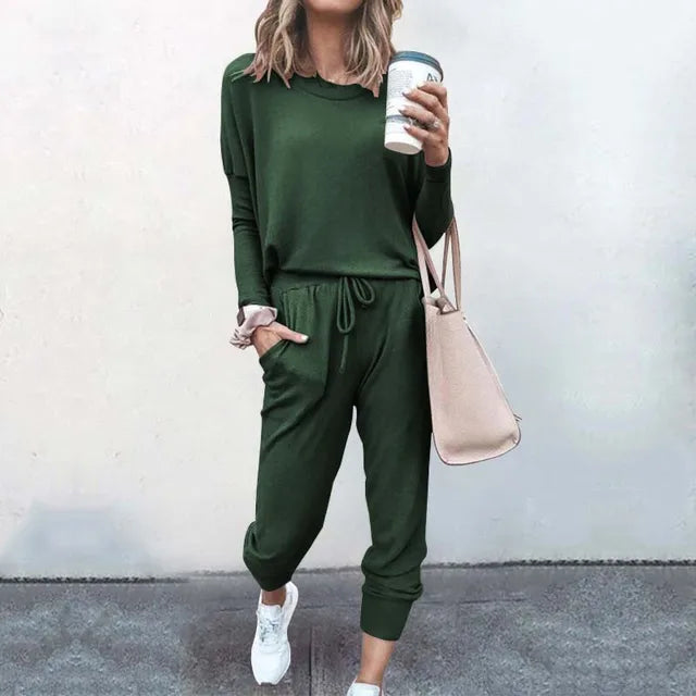 Dam Loungewear Set Bekväm Design Högkvalitativt Material 14