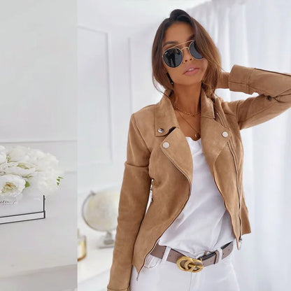 Herrjacka Vinter Vintage Stil Konstgjord Mocka 12