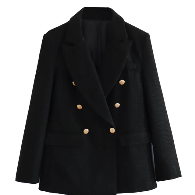 Variant image for Kvinnors Blazer Syntetfiber Polyester Dubbel-Radig Stängning-5