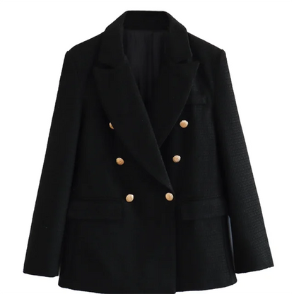 Variant image for Kvinnors Blazer Syntetfiber Polyester Dubbel-Radig Stängning-5