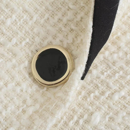 Kvinnors Blazer Syntetfiber Polyester Dubbel-Radig Stängning-6