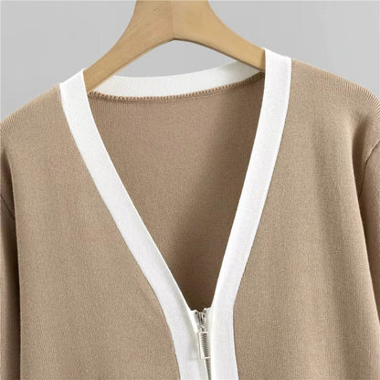 Kostym Set Dam Tredelad Stickad Polyester och Bomull-3