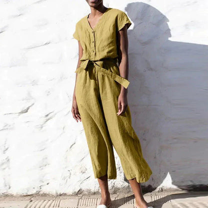 Dam Jumpsuit i Monokrom Retro Stil – Bekväm Passform, Hållbara Material, Perfekt för Fest och Avslappnade Tillfällen 2