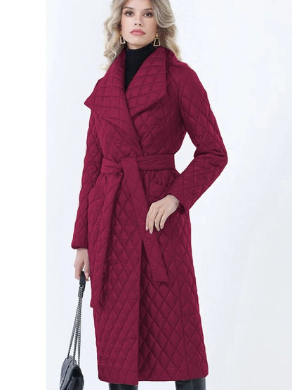 Dam Vinterkappa Elegant Polyester för Kalla Dagar-3