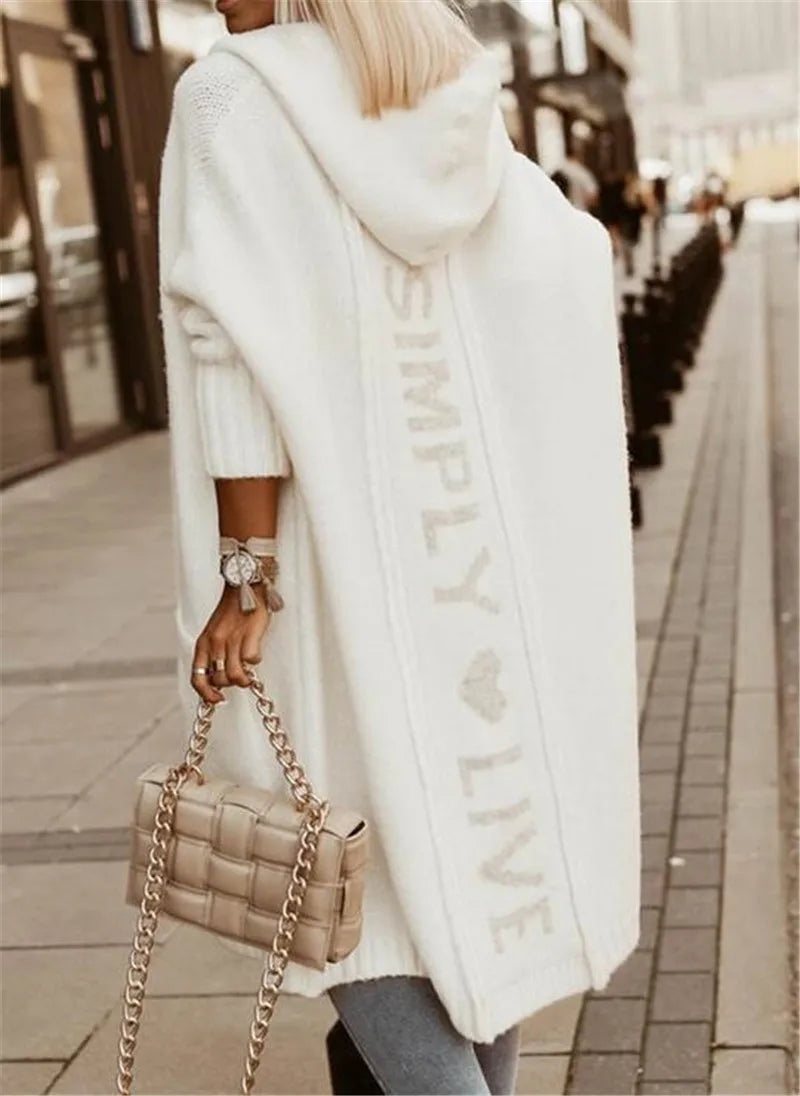 Svart Lång Kofta Dam i Mjuk Fiber – Klassisk Design för Eleganta Vardagslooks 9