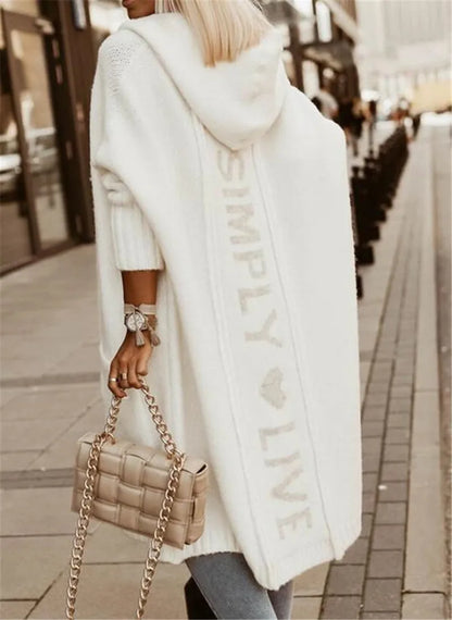 Svart Lång Kofta Dam i Mjuk Fiber – Klassisk Design för Eleganta Vardagslooks 9