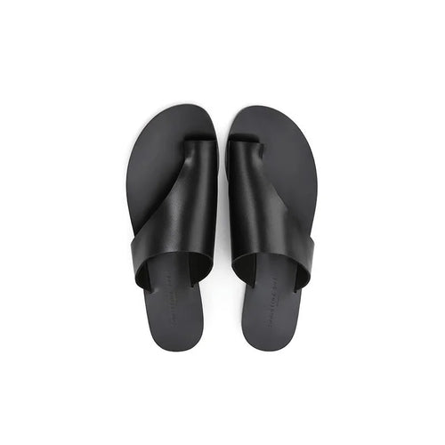 Dam Sandal Öppen Tå Casual Läder-1