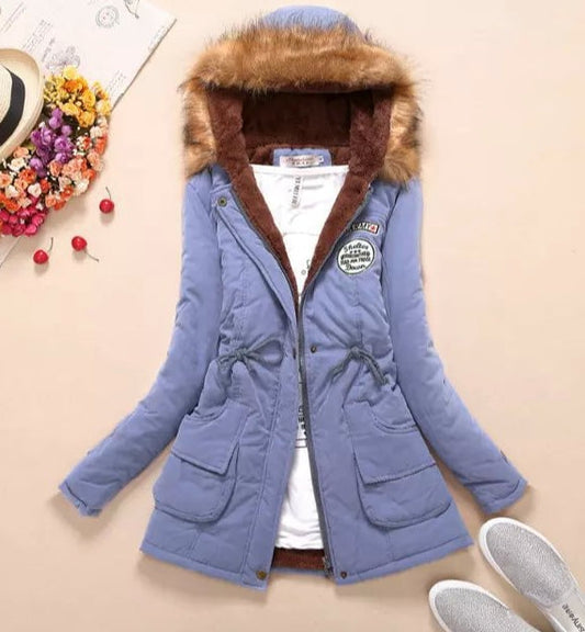 Kvinnors Hoodie Kappa Slim Fit Polyester med Blixtlås och Fickor-1