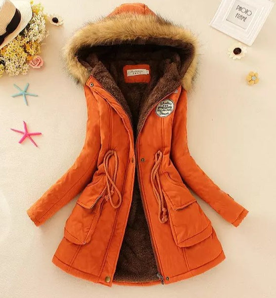 Variant image for Kvinnors Hoodie Kappa Slim Fit Polyester med Blixtlås och Fickor-19