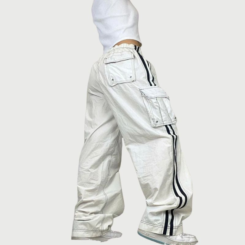 Herr Cargo Byxor Justerbar Midja 100% Bomull Flera Fickor 4