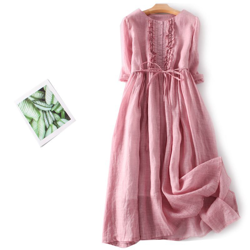 Tvådelat Set Dam Vintage Mönster Polyester-3
