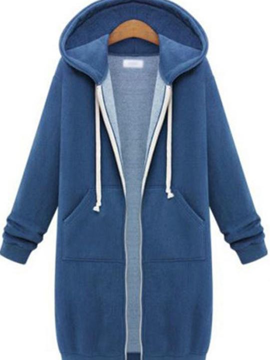 Vinterkappa Dam Elegant Polyester med Praktiska Fickor-2