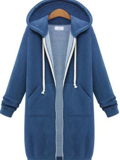 Vinterkappa Dam Elegant Polyester med Praktiska Fickor-2