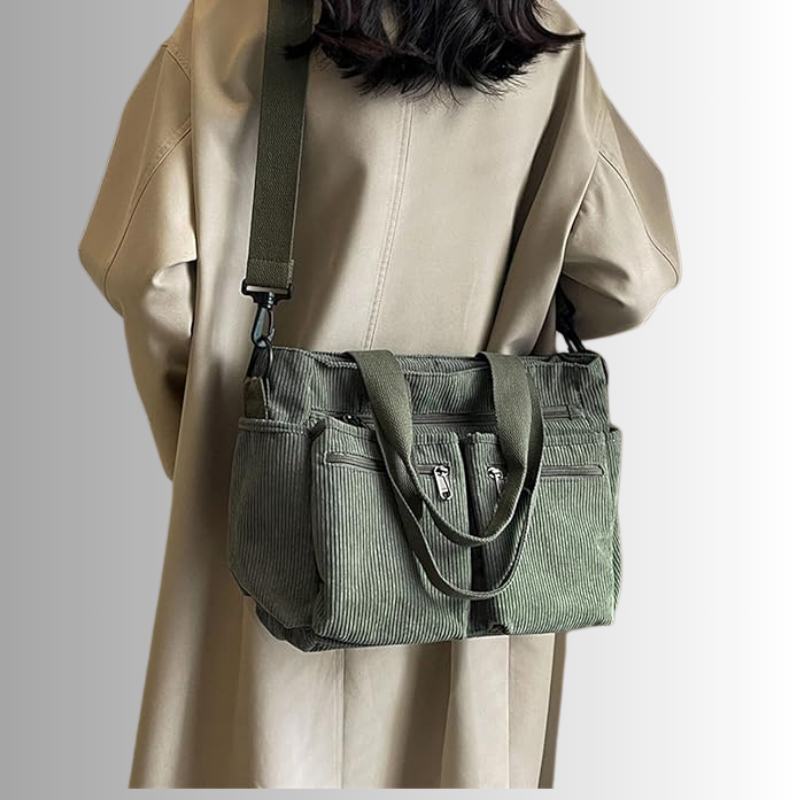 Dam Axelväska Rymlig Cordura med Flera Fickor-3