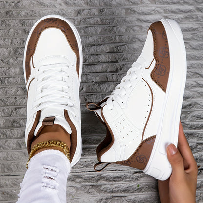 Kvinnors High-Top Sneakers Trendig Textil Syntet-3