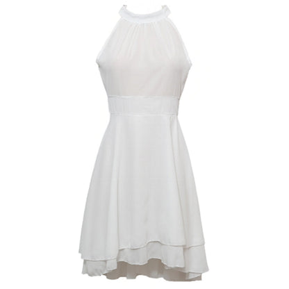 Kvinnor A-line Klänning Asymmetrisk Chiffon-2