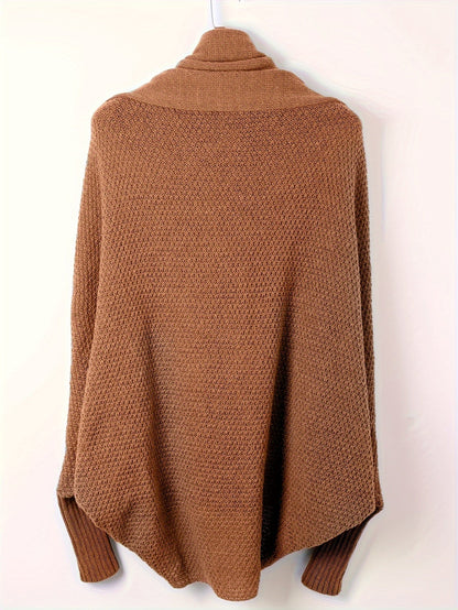 Kvinna Cardigan Långärmad Ull Casual 3