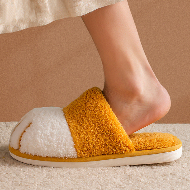 Dam Tofflor Fleece Kattklor Slip-On Mjuk och Bekväm-3